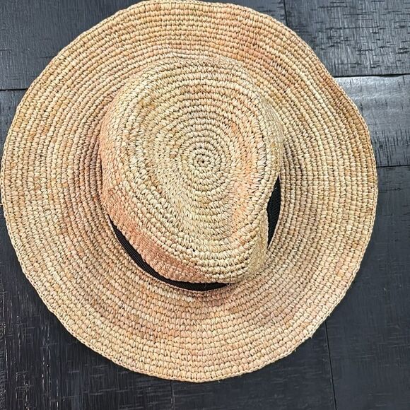 J. Crew Raffia Straw Beach Preppy Spring Summer Hat S/M​​​​​​​​​​ - Picture 4 of 9